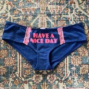 NWT Victoria’s Secret Blue Panty
